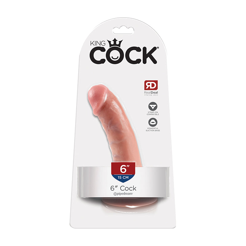 King Cock 6 Inches Dildo Beige