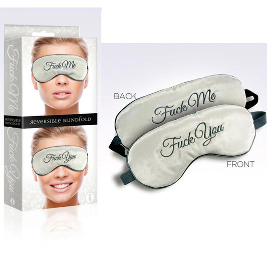 F-ck Me / F-ck You Mask Blindfold Gray