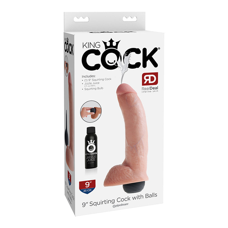 King Cock 9in Squirting Cock Flesh