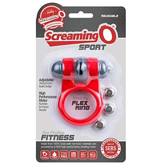 Screaming O Sport Red Vibrating Ring