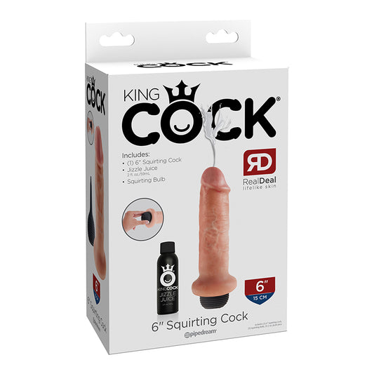 King Cock 6in Squirting Cock Flesh
