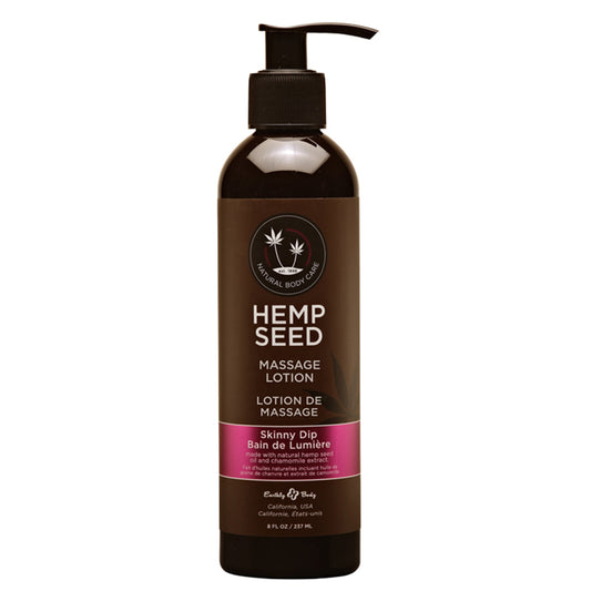 Earthly Body Hemp Seed Massage Lotion - 8 oz Skinny Dip