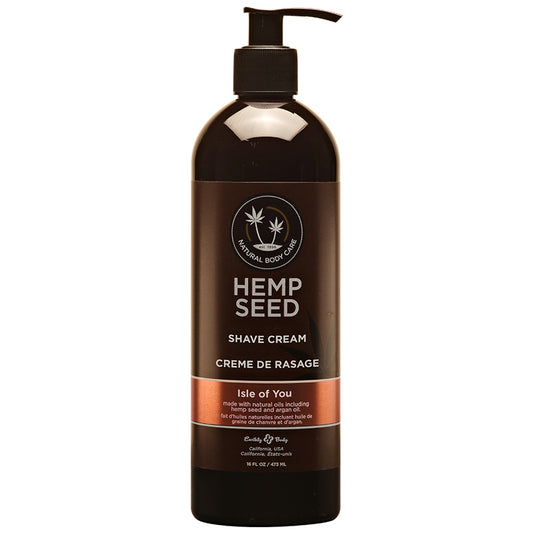Earthly Body Hemp Seed Shave Cream Isle Of You 16oz