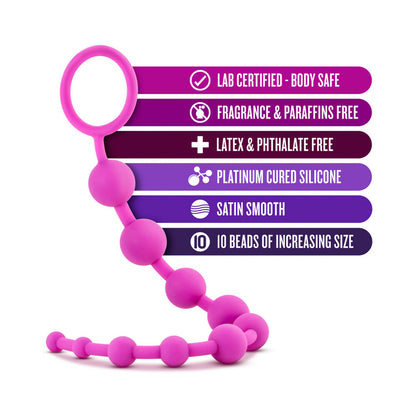 Luxe - Silicone 10 Beads - Pink