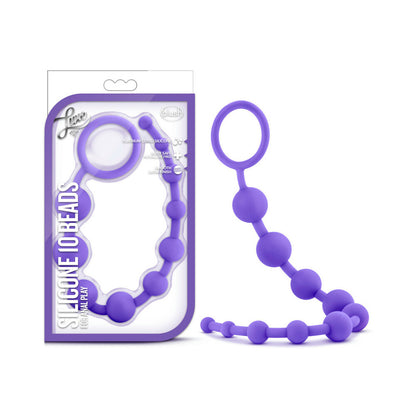 Luxe Silicone 10 Beads Purple