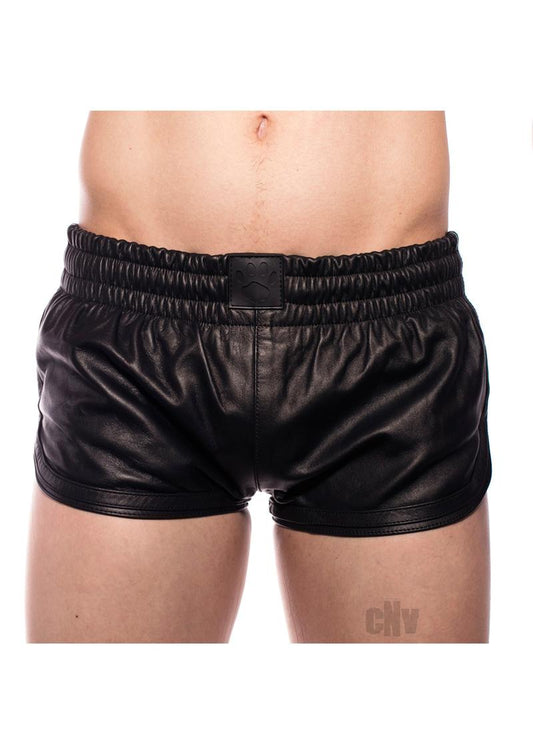 Prowler Red Leath Spor Shor Blk Xs