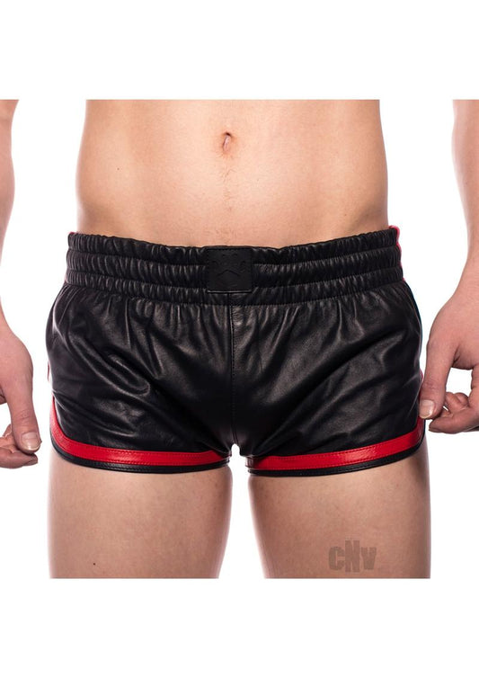 Prowler Red Leath Spor Shor Red Xs