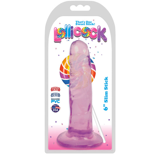 Lollicock Slim Stick 6in Grape Ice