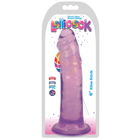 Lollicock Slim Stick 8in Grape Ice