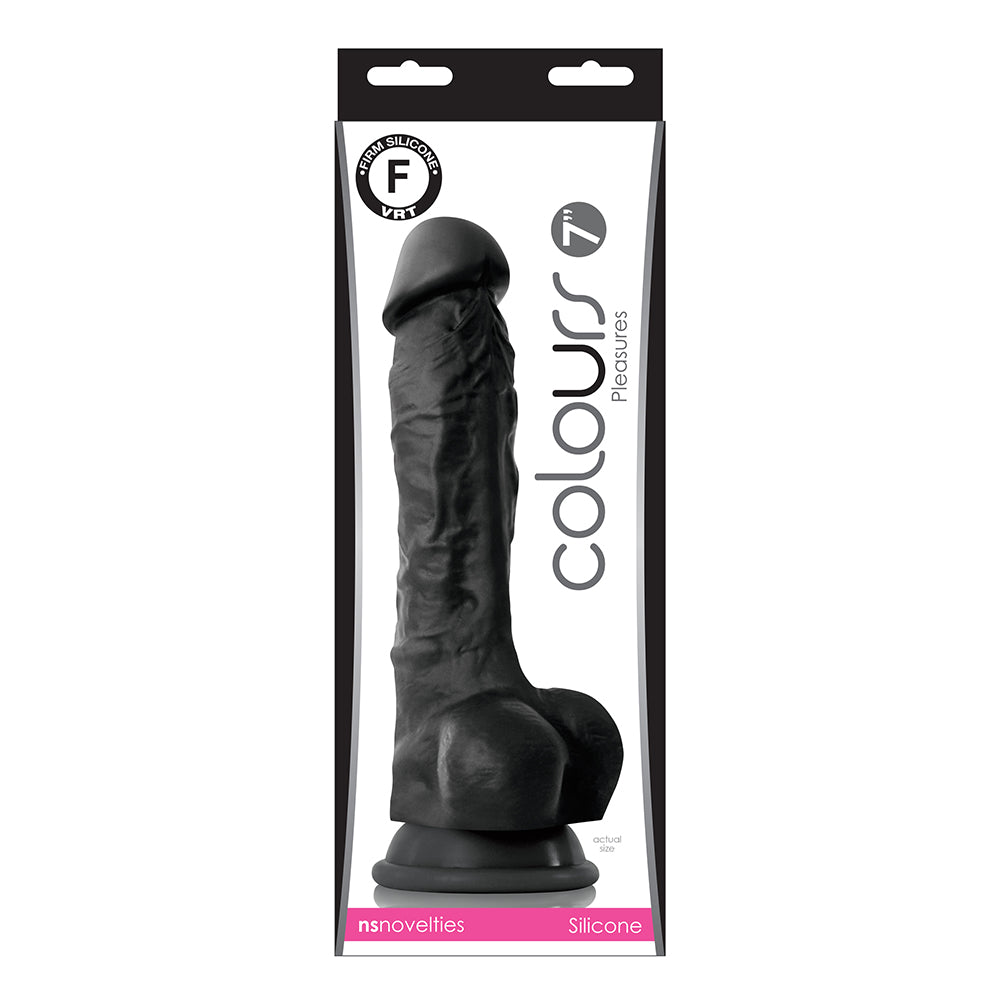 Colours Pleasures 7 inches Dildo Black