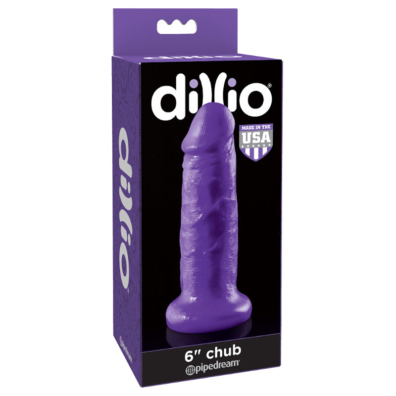 Dillio Purple 6 inches Insertable Chub Dildo