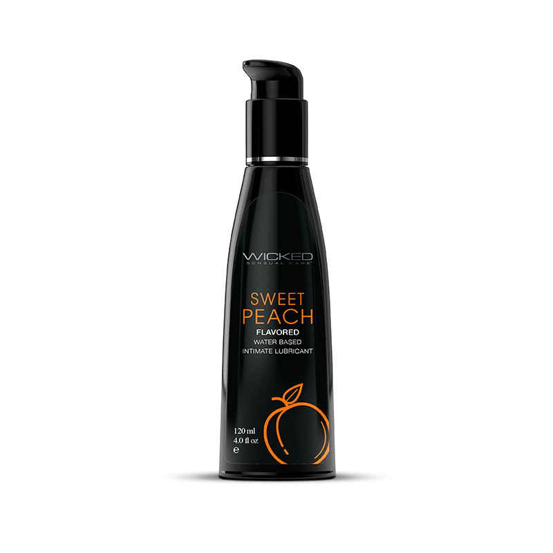 Wicked Aqua Sweet Peach Flavored Lubricant 4oz