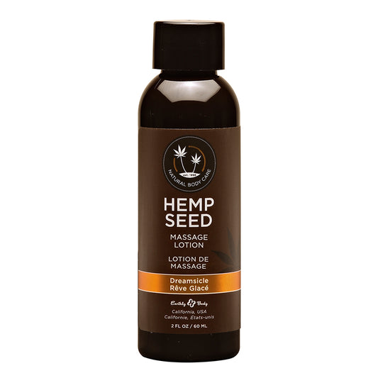 Earthly Body Hemp Seed Massage Lotion - 2 oz Dreamsicle