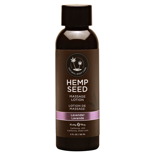 Earthly Body Hemp Seed Massage Lotion - 2 oz Lavender