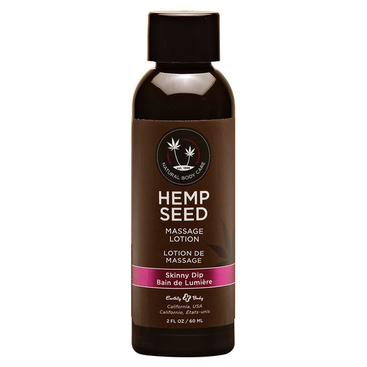 Earthly Body Hemp Seed Massage Lotion - 2 oz Skinny Dip