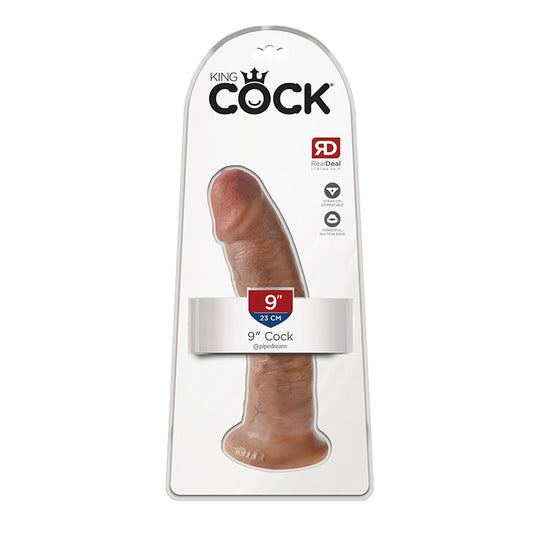 King Cock 9 inches Cock Tan Dildo