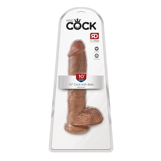 King Cock 10" Cock - Tan