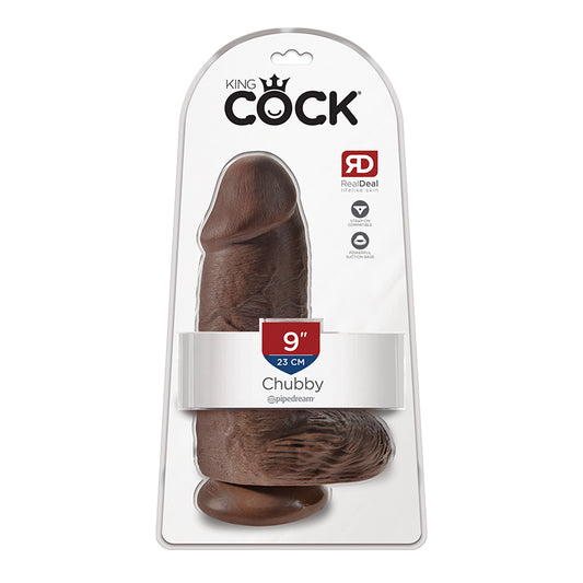 King Cock Chubby 9 inches Brown Dildo