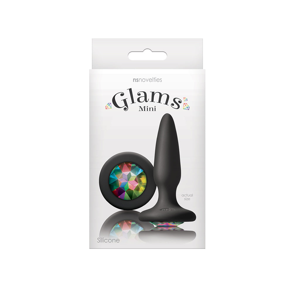 Glams Mini Butt Plug Rainbow Gem
