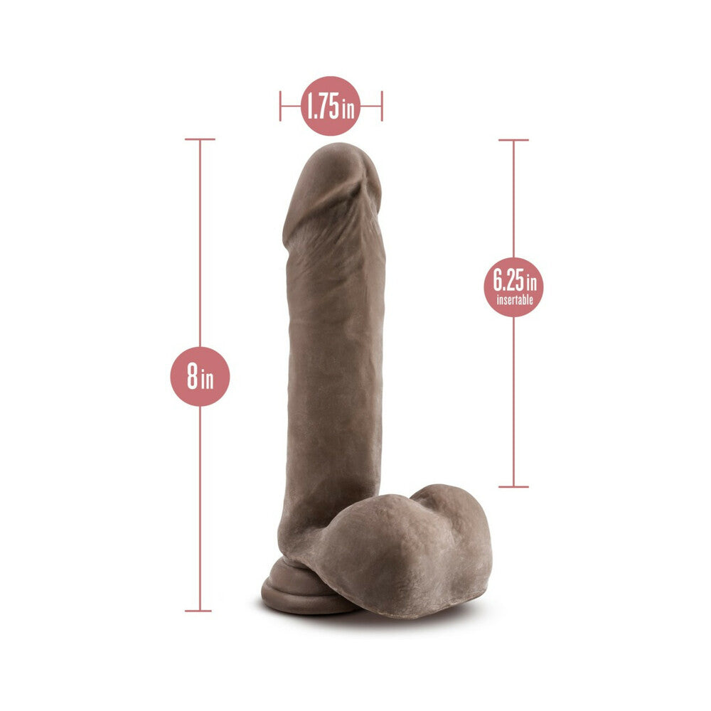 Au Naturel 8 Sensa Feel Dildo - Chocolate