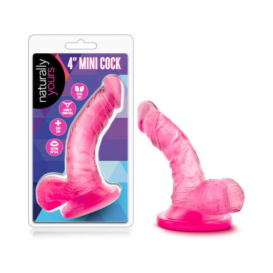 Naturally Yours 4 inches Mini Cock Pink Dildo