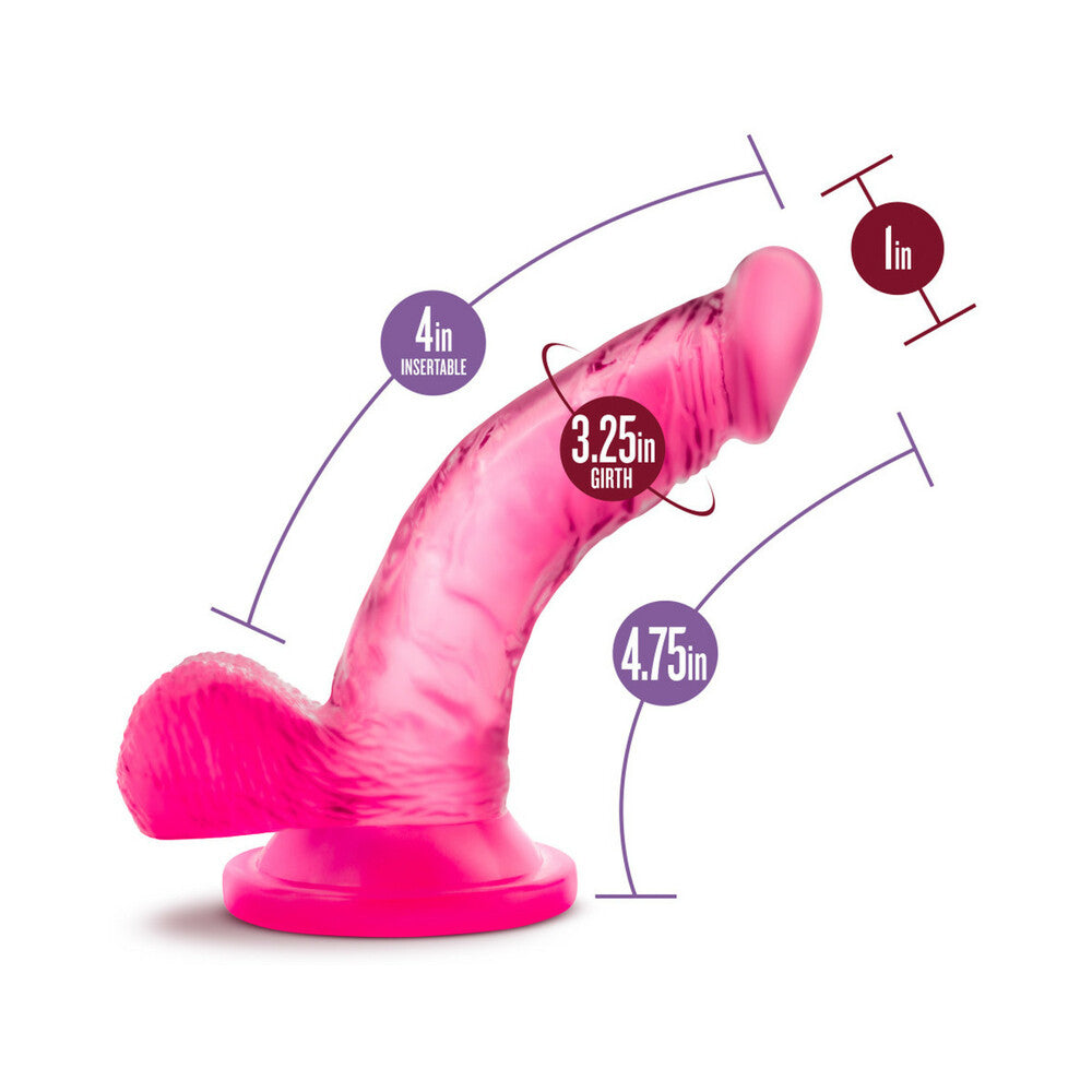 Naturally Yours 4 Inches Mini Cock Pink Dildo