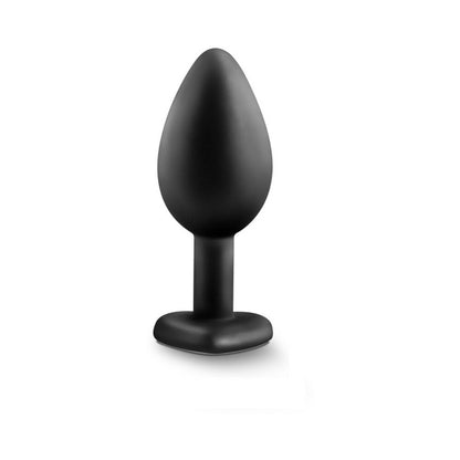 Blush Temptasia Bling Plug w/Gem Small - Black