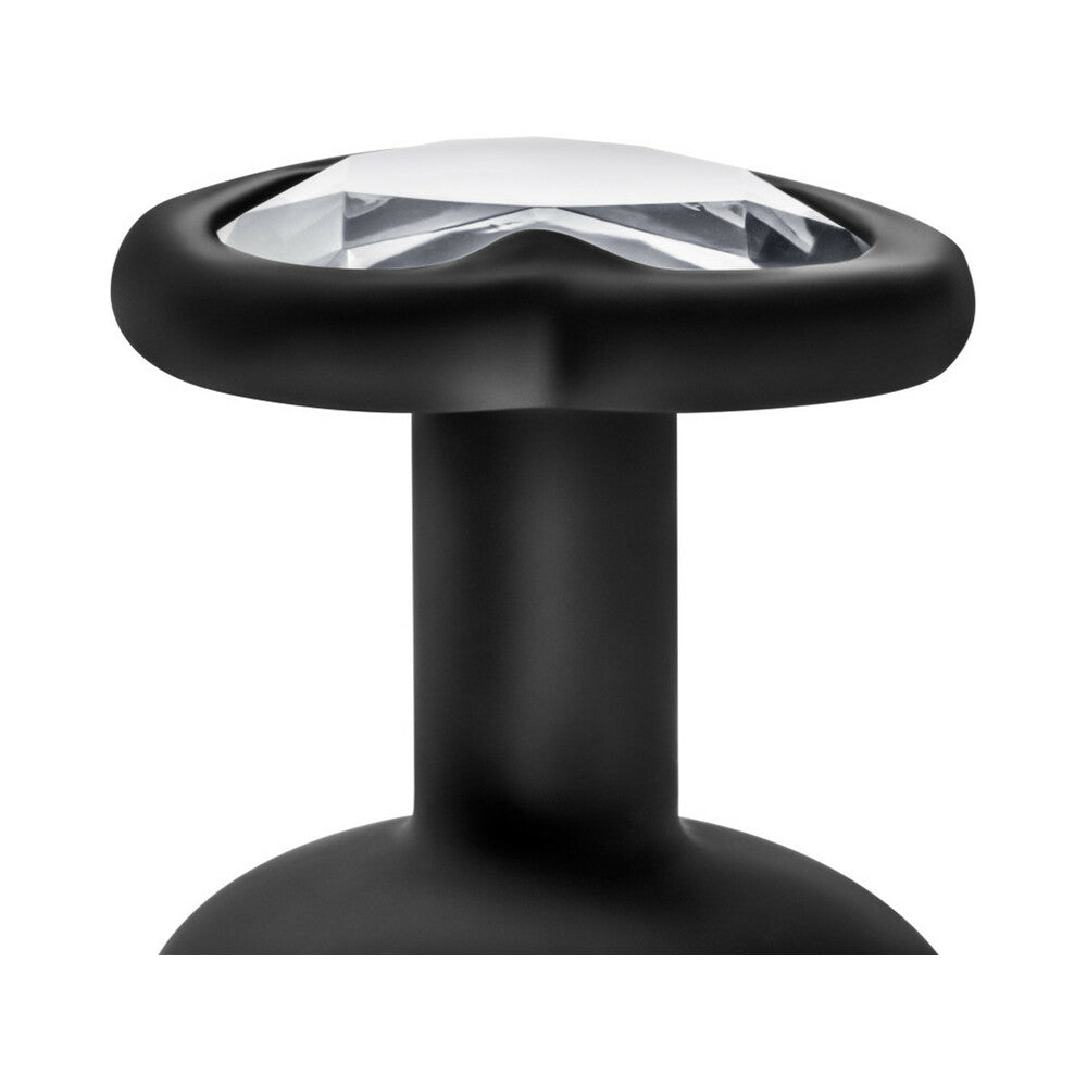 Blush Temptasia Bling Plug w/Gem Small - Black
