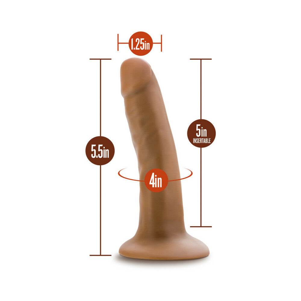 Dr Skin Cock W/suction 5.5 Mocha