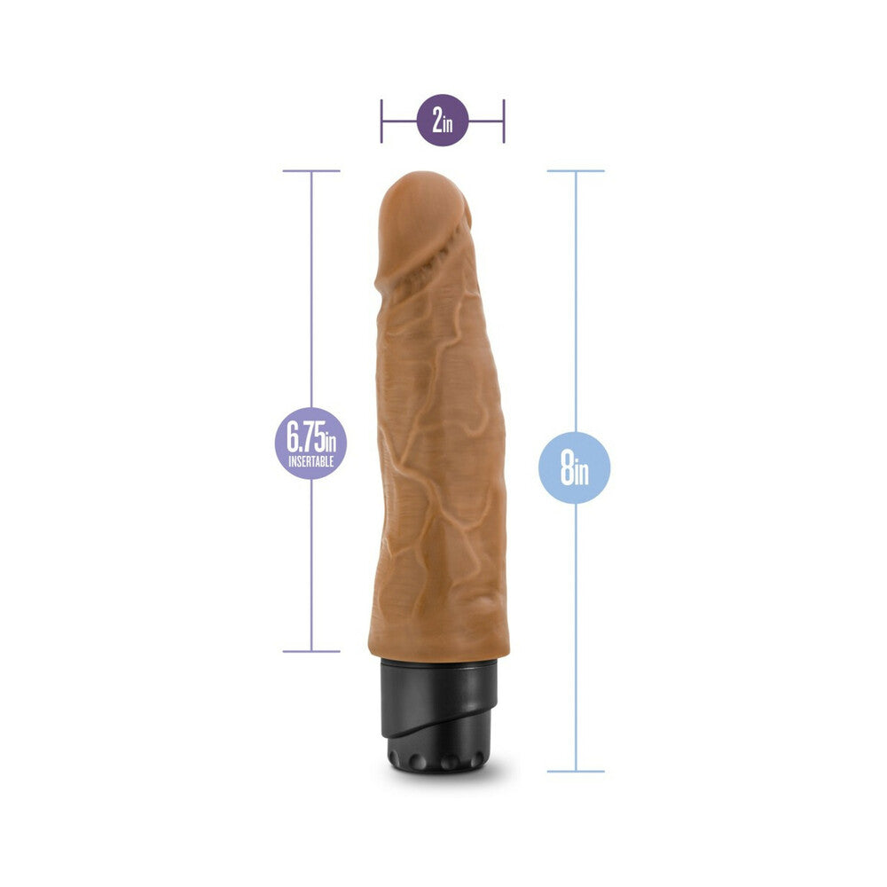 Dr. Skin - Cock Vibe 14 - 8 Inch Vibrating Cock - Mocha