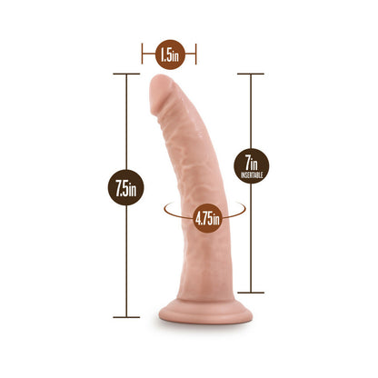 Dr Skin Cock W/suction 7 Vanilla