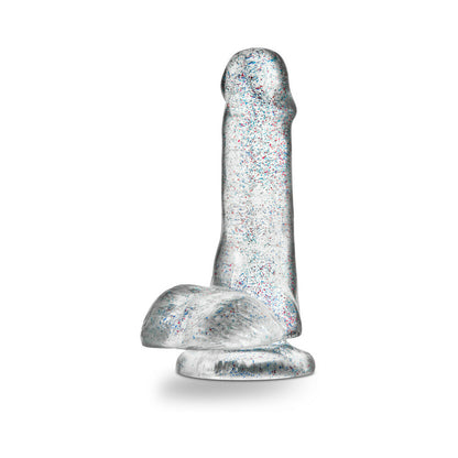 Naturally Yours - 6" Glitter Cock - Sparkling Clear