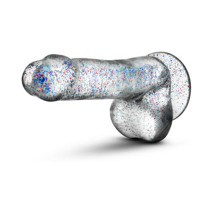 Naturally Yours - 6" Glitter Cock - Sparkling Clear