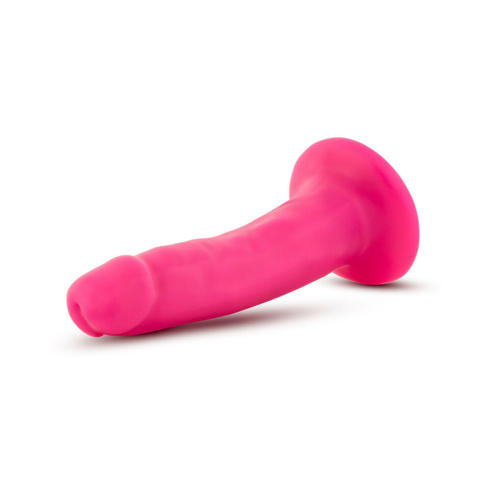 Neo - 5.5 Inch Dual Density Cock - Neon Pink