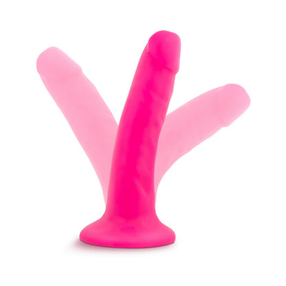 Neo - 5.5 Inch Dual Density Cock - Neon Pink