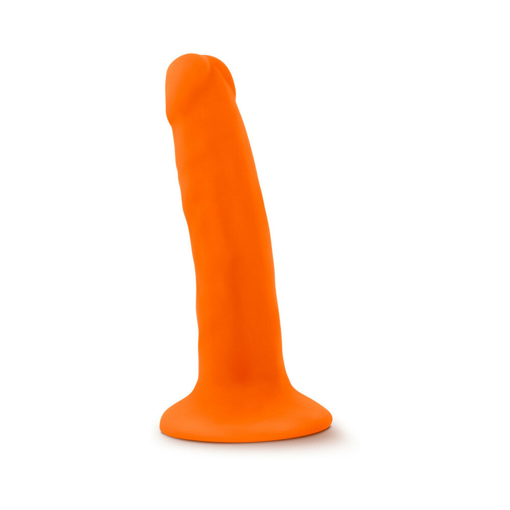 Neo - 5.5 Inch Dual Density Cock - Neon Orange