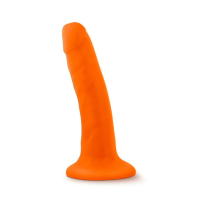 Neo - 5.5 Inch Dual Density Cock - Neon Orange