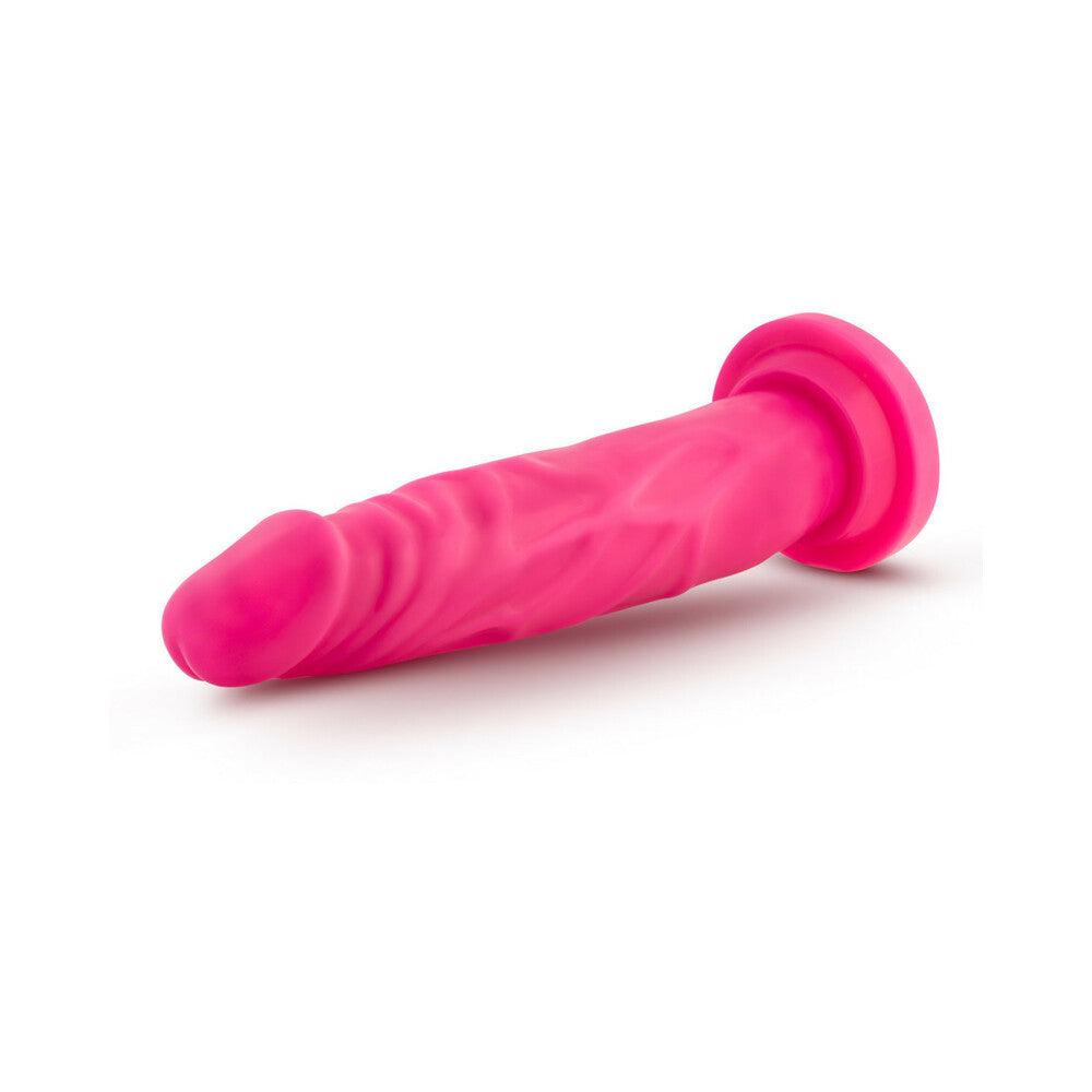 Neo - 7.5 Inch Dual Density Cock - Neon Pink