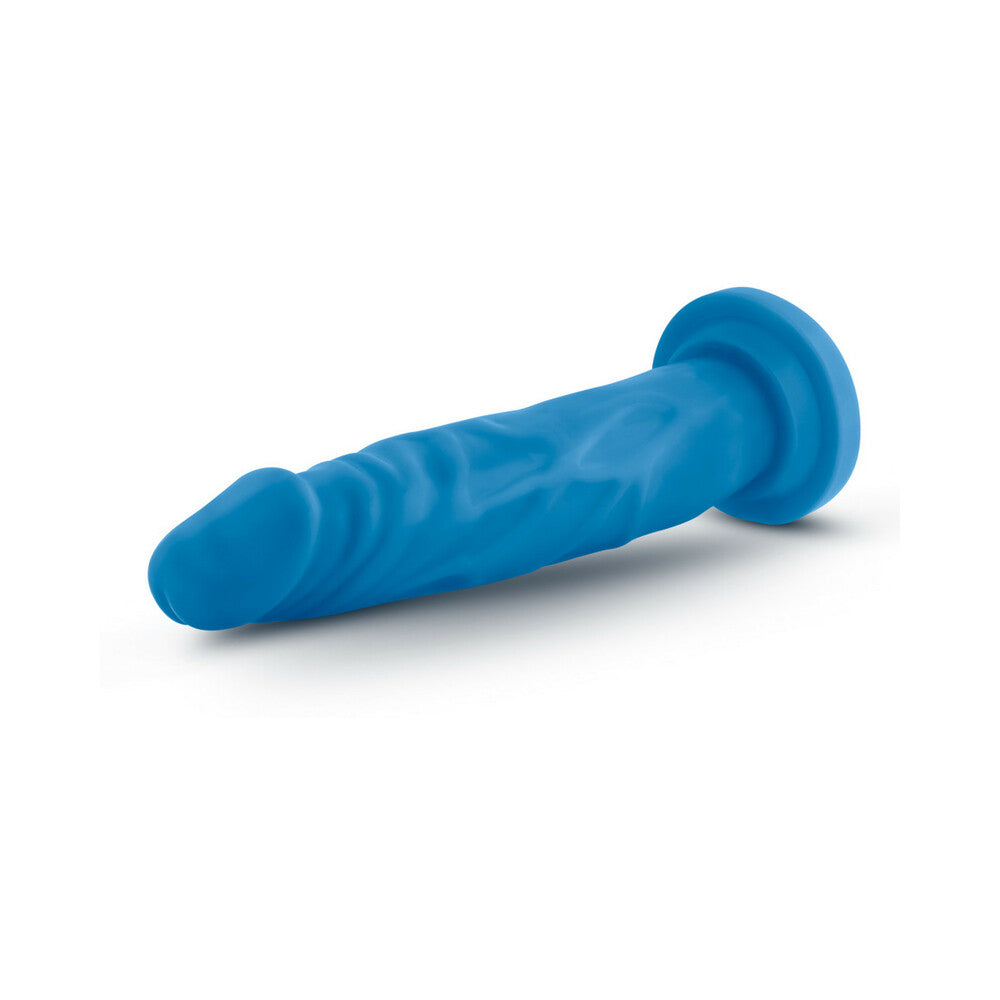 Neo - 7.5 Inch Dual Density Cock - Neon Blue