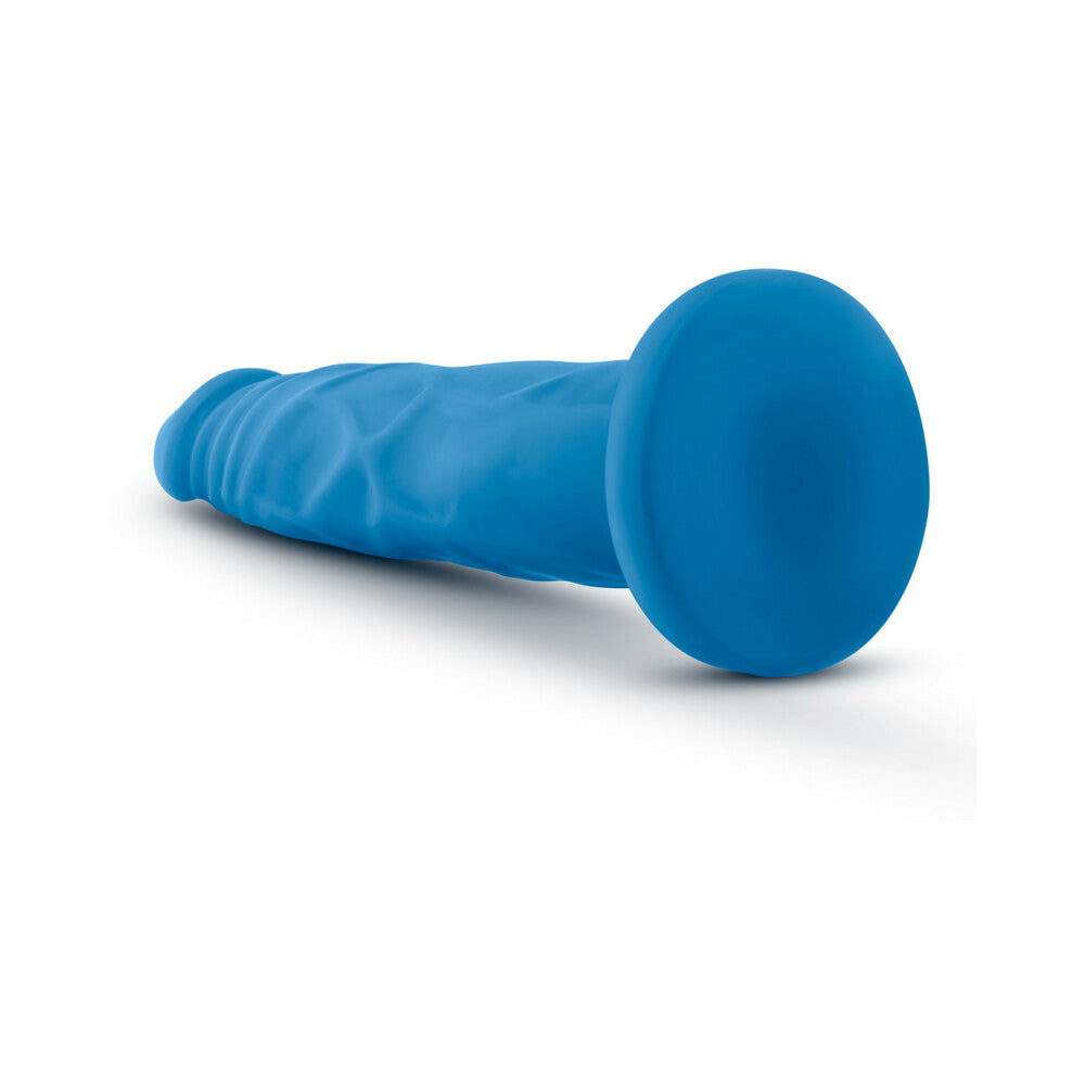 Neo - 7.5 Inch Dual Density Cock - Neon Blue