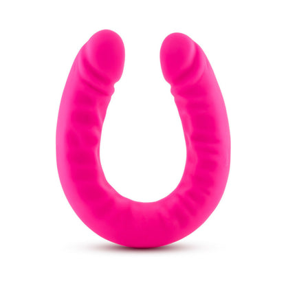 Ruse - 18 Inch Silicone Slim Double Dong - Hot Pink