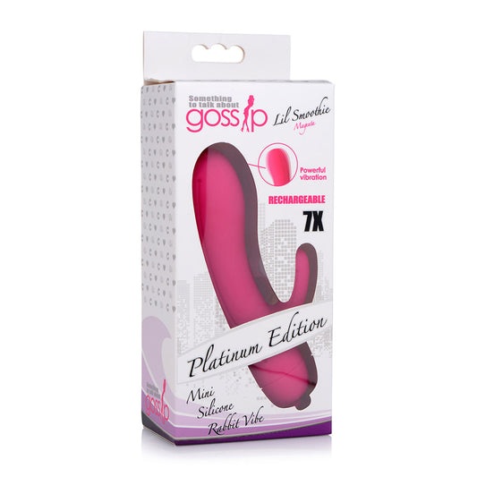 Curve Novelties Gossip Lil Smoothie 7X Mini Rabbit - Magenta