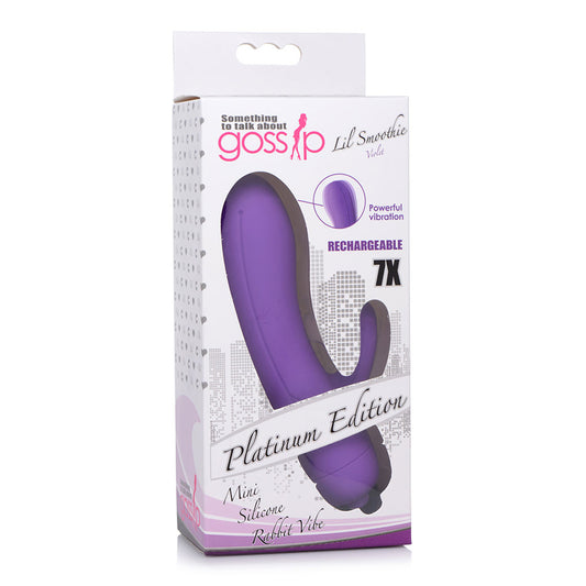 Curve Novelties Gossip Lil Smoothie 7X Mini Rabbit - Violet