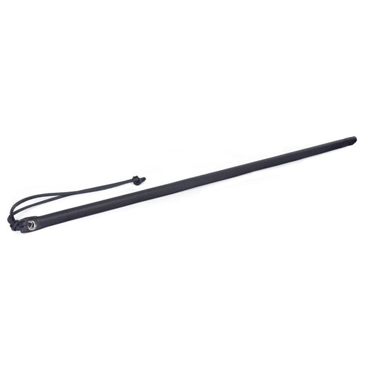 24&quot; Leather Wrapped Cane Black