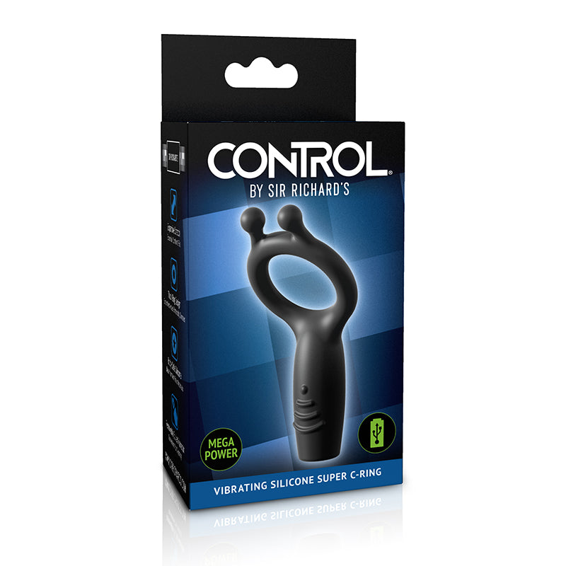 Sir Richards Control Vibrating Silicone Super C Ring –
