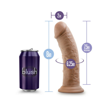 Au Naturel Dildo W/suction 8 Mocha