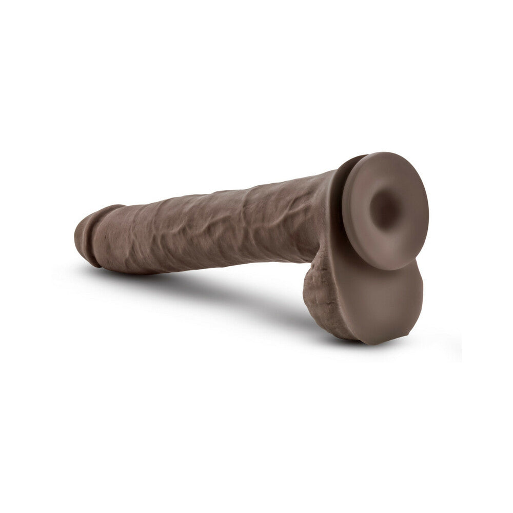 Au Naturel - Daddy - 14in Sensa Feel Dual Density Dildo - Chocolate