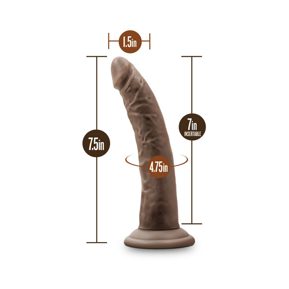 Dr. Skin - 7 Inch Cock With Suction Cup -  Chocolate