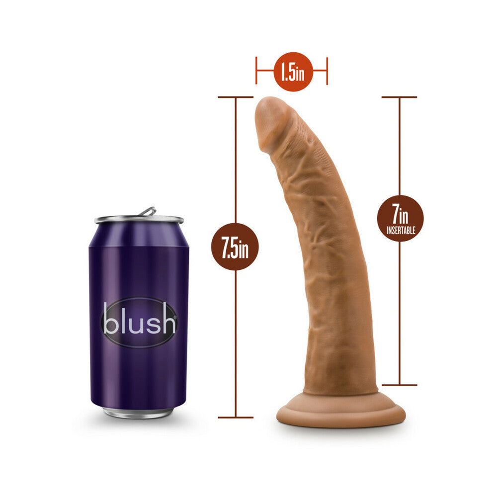 Dr Skin Cock W/suction 7 Mocha