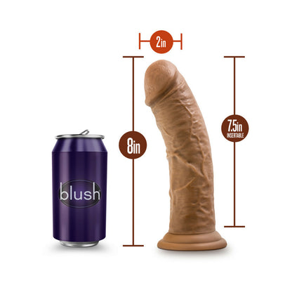 Dr Skin Cock W/suction 8 Mocha